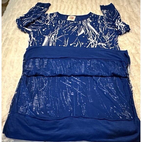 DIVA D Brand Women's Knit Top Polyester Rayon Blend Geometric Size S/M - Picture 15 of 16